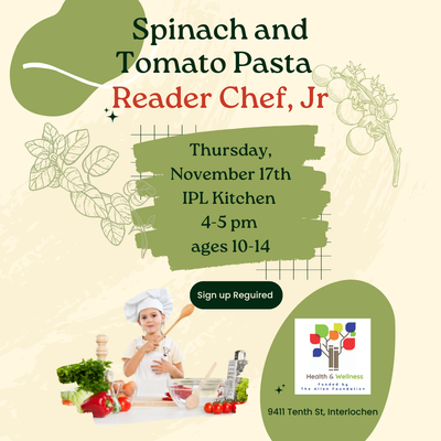 Reader Chef, Jr Cooking Class