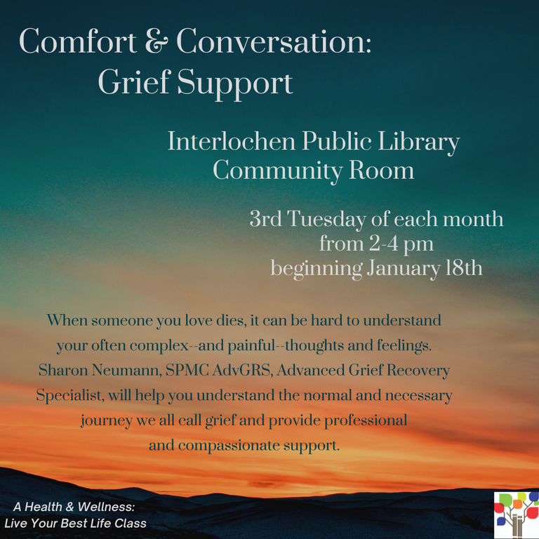 New Grief Support Group at IPL New Grief Support Group at IPL